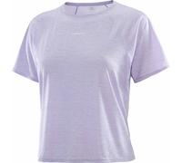 Salomon - T-shirt morbida e traspirante - Shakeout Air Crop SS Tee W Cosmic per Donne - Taglia L - Viola Viola L