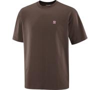 SALOMON T Shirt Round Logo Graphic - Uomo - Marrone - Taglia M- modello 2026