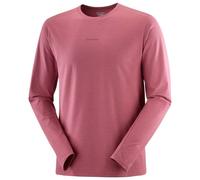 Salomon - Trackline L/S Tee - Maglia a manica lunga L fuchsia/rosso