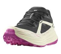 Salomon Ultra Flow Scarpe da Trail Running da Donna, Comfort immediato, Ammortizzazione dalla strada ai trail, A prova di terreni misti, Black/Transparent Yellow/Rose Violet, 42 2/3 EU