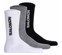 Salomon Unisex Calzini, 3er Pacco - Everyday Crew, Spugna, Stütz-zone, Logo