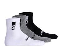 Salomon Unisex Quartersocken, 3er Pacco - Everyday Caviglia,Spugna,Stütz-zone