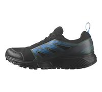 Salomon Wander Gore-Tex Scarpe Impermeabili da Trail Running e Escursionismo da Uomo, A prova di Escursionismo, Tenuta del piede sicura, Black/Darkest Spruce/Ibiza Blue, 41 1/3 EU