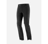 Salomon - Pantaloni da trekking convertibili - Pants Wayfarer Zip Off Pants M Deep Black per Uomo in Softshell - Taglia 38 FR - Nero Nero 38 FR