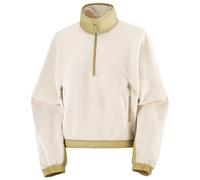 Salomon - Women's Chroma Fleece Crop Half Zip - Pullover in pile L beige/bianco