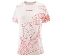 Salomon Maglia da corsa S/Lab Speed Tee elasticizzata ultraleggera traspirante Donna S fucsia/bianco