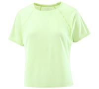 T-shirt Salomon SHKout Air Cropped verde fosforescente donna - S