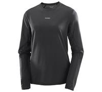 Salomon - T-shirt a maniche lunghe morbida e traspirante - Shakeout Core LS Tee W Deep Black per Donne - Taglia S - Nero Nero S