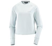 Salomon - Women's Sntial Lightwarm Crew Neck - Pullover in pile M grigio/bianco
