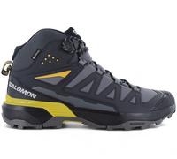 Salomon - Scarpe trekking uomo in GORE-TEX - X Ultra 360 Mid GTX M Castlerock / Black / Spicy Mustard per Uomo - Taglia 9,5 UK - Grigio