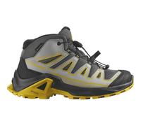 Salomon - Scarpe bambino - X Ultra Mid GTX J Castlerock / Black / Spicy Mustard - Taglia Bambino 32 - Grigio