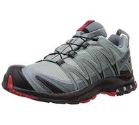 Salomon XA Pro 3D Gore-Tex Scarpe Impermeabili da Trail Running e Escursionismo da Uomo, Stabilità, Aderenza, Protezione a lungo termine, Lead/Black/Barbados Cherry, 44 EU
