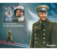 Salomoninseln Block 329 (Completa. Problema.) MNH ** MNH 2014 Yuri Gagarin (Francobolli per i Collezionisti) Spazio