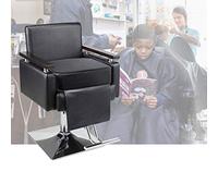 Salon Booster Seat Cushion for Child Hair Cutting| Cushion for Styling Chair| Barber Beauty Salon Spa Equipment Black