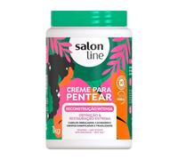 Salon Line - Linha Creme para Pentear - Reconstrucao Intensa 1000 Gr - (Combing Cream - Intense Reconstruction Net 35.27 Oz)