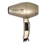 Salon Studio Professional - Asciugacapelli Ionico Professionale Mystic Oxygen Technology - Phon Ioni per Capelli Colorati e Decolorati - Colore Oro