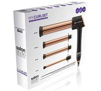 Salon Studio Professional My CurlSet Set di Ferri Arricciacapelli | Set di ferri Intercambiabile per Capelli Ricci, Boccoli, Onde Capelli, 4 Ferri Diversi con Sistema Riscaldamento Rapido