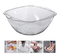 Salone a lavabo trasparente il lavabo del lavabo del lavabo del bacino.