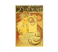 Salone dei cento di Alphonse Mucha poster su tela decorazione camera da letto sport paesaggio ufficio camera da letto decorazione regalo senza cornice 30,5 x 45,7 cm