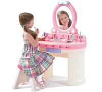 Salone di Bellezza Vanity - Toletta Giocattolo con Specchio, Sgabello e Accessori