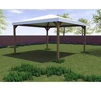 Salone Negozio Online Gazebo 3X3 in Legno Telo Idrorepellente