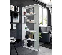 96408 KIT LIBRERIA ALIDA 90X25X180 BIANCO CEMENTO