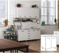 Kit cucina base 2 ante 80x50xh85 cm senza lavello bianco