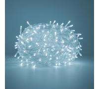 Salone Negozio Online Luci LED per Albero di Natale Disponibile in 10/20/30/50 Metri Cavo Trasparente 8 Giochi di Luce Impermeabile IP65 (BIANCO FREDDO, 20 MT/200 LED)