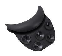 Salone Shampoo Bowl Rest, Nero Silicone Spa Collo Poggiatesta Cuscino con Ventose, Poggiacollo a forma di U per Lavello Lavaggio dei Capelli Facile da Pulire 18 x 14 cm