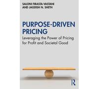 Saloni Firasta-Vastani Jagdish N. Shet Purpose-Driven Pricin (Copertina rigida)