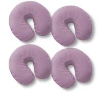Saloniture Confezione da 4 coperture per lettino da massaggio in microfibra di alta qualità, ultra morbide, aderenti, colore: lavanda