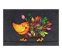 Salonloewe Funky Hedgy - Zerbino 50 x 75 cm, motivo: riccio colorato, lavabile, colore: Autunno