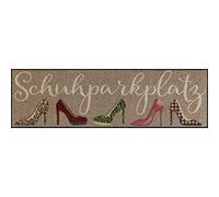 Salonloewe Zerbino con scritta "Parcheggi", 30 x 100 cm, lavabile, colorato
