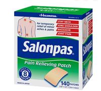 Salonpas 8-Hr Sollievo Dal Dolore Toppa per Minori Muscoli & Giunture,240 Patch