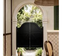 Saloon Swinging Doors, Solid Wood Cafe Doors with Hinges, Double Swing Door | Wooden Half door, 28"-59" wide, Entrance Partition, Interior Door for Hallway Kitchen Bar Pub(Nero,W28"x H36")