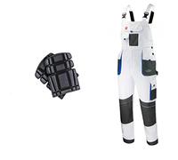 Salopette con bretelle e tute Salopette da uomo con ginocchiere giacca disponibile perfetta per il lavoro pittore pavimentazione commerci