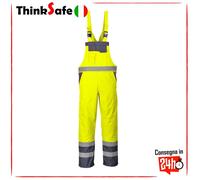 Portwest S488 Salopette Contrast, Sfoderato, Giallo/Navy, S