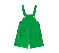 Salopette da bambina, con bretelle e pantaloncini, senza maniche, per l'estate, il battesimo, il matrimonio, le feste, per il tempo libero, morbido salopette con tasca