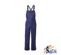 SALOPETTE DA LAVORO IN COTONE MASSAUA TUTA BLU MECCANICO PANTALONI CON PETTORINA