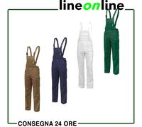 Salopette da lavoro Siggi New Extra 14SA0041 in 100% cotone elasticizzata