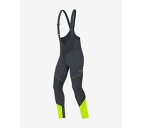 Gore c3 gore windstopper salopette con bretelle nero giallo fluo