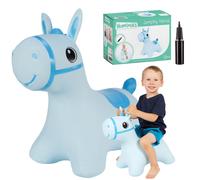 Salopette in gomma Hoppimals per bambini con pompa CAVALLO Blu
