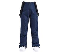 Salopette isolate per le donne monoblocco pantaloni pigiama Natale, Blu, 3XL