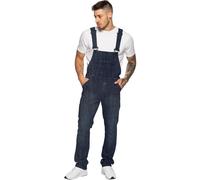Salopette Jeans Denim Da Uomo Enzo Tuta Casual Pantaloni Da Lavoro Pesanti