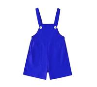 Salopette larghe per ragazzi e ragazze con pantaloni corti larghi con tasca elasticizzati comodi pantaloni corti larghi senza maniche pagliaccetto da recitazione vestiti