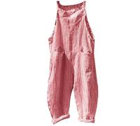 Salopette Nera Donna Monopezzi Estiva Elegante Jumpsuit Gamba Larga Overall Morbida Tuta Intera Allentata Vintage Leggera Pantaloni Baggy Regolabile Cinghie Playsuit Senza Maniche Salopette Premaman