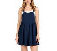 Salopette per le donne Pantaloncini in denim Tuta 2025 Estate Casual Loose Fit Pagliaccetti Regolabile Jean tuta Bib Shortalls, Blu navy, Small