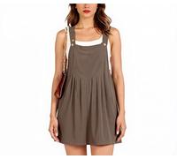 Salopette per le donne Pantaloncini in denim Tuta 2025 Estate Casual Loose Fit Pagliaccetti Regolabile Jean tuta Bib Shortalls, Caffè, Small