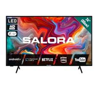 SALORA SMART24TV - Smart TV da 24 Pollici con Android - Display LED, HD Ready, Chromecast Integrato, Dolby Audio, Wi-Fi, Bluetooth, 3x HDMI - TV Compatta Ideale per Casa o Cucina