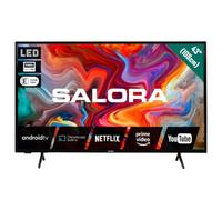 SALORA SMART43TV - Smart TV da 43 Pollici con Android, Display LED Full HD, HDR10, Chromecast Integrato, Dolby Audio, Wi-Fi, Bluetooth, 3x HDMI - Classe energetica E- Ideale per Casa o Ufficio